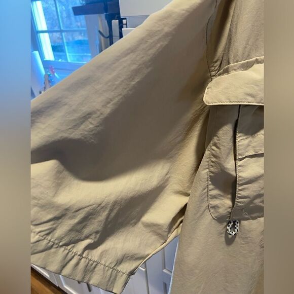 Columbia Mens Button Down Shirt 2XL PFG Fishing Vented Caped Nylon Short Sleeve - Picture 6 of 11